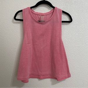 Pink Lived In Crop Tank Top, Large